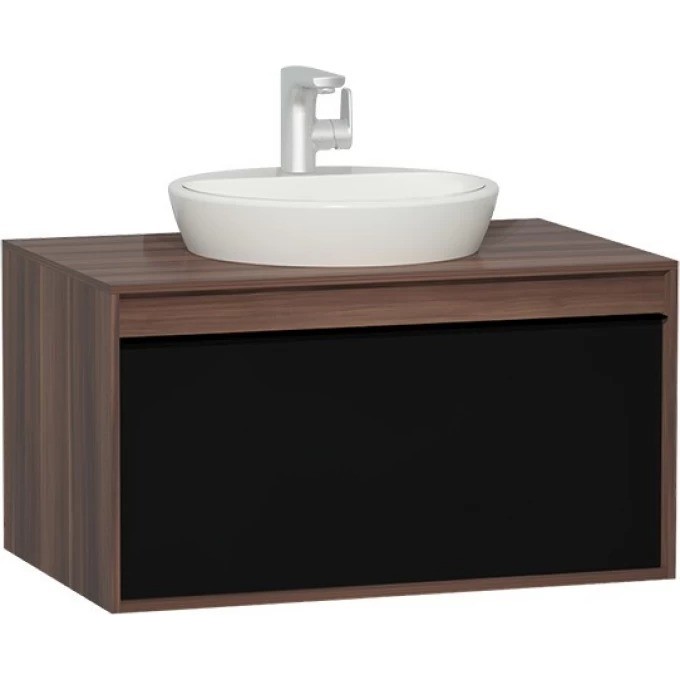 ф VITRA METROPOLE 80 см из искуственного камня, c 1 ящиком, цвет сливовое дерево, фасад черное акриловое стекло 58187 ф VITRA METROPOLE 80 см из искуственного камня, c 1 ящиком, цвет сливовое дерево, фасад черное акриловое стекло 58187