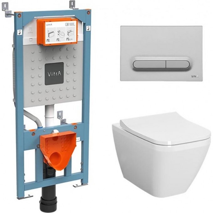 Комплект VITRA L-BOX INTEGRA SQUARE кнопка хром 9856B003-7207 Комплект VITRA L-BOX INTEGRA SQUARE кнопка хром 9856B003-7207