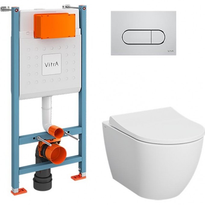 Комплект VITRA L-BOX MIA ROUND кнопка хром 9873B003-7201 Комплект VITRA L-BOX MIA ROUND кнопка хром 9873B003-7201