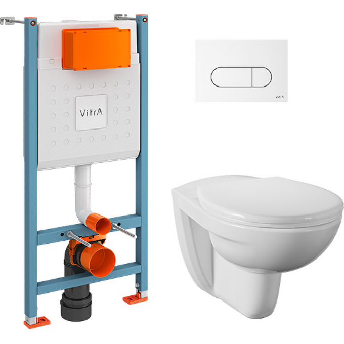 Комплект VITRA NORMUS L-BOX кнопка белая 9773B003-7207 Комплект VITRA NORMUS L-BOX кнопка белая 9773B003-7207