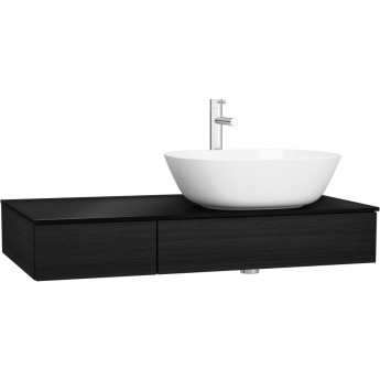 Модуль под раковину VITRA ORIGIN 90 см с выдвижным ящиком, правосторонний, черный дуб Модуль под раковину VITRA ORIGIN 90 см с выдвижным ящиком, правосторонний, черный дуб