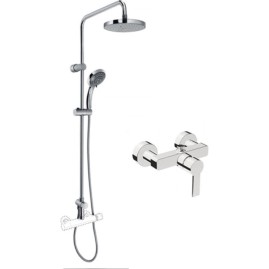 Сет с душевой стойкой VITRA SYSTEM RAIN и FLO S Сет с душевой стойкой VITRA SYSTEM RAIN и FLO S