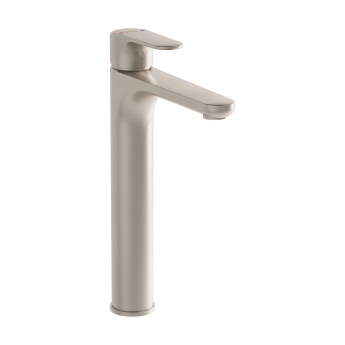 Смеситель для раковины VITRA ROOT ROUND A4270734EXP однорычажный брашированный никель латунь